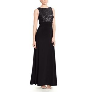 Ralph Lauren black sequin maxi dress